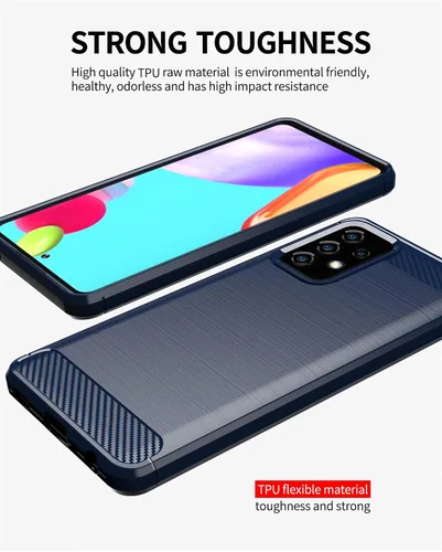 Miniatura 4 de Asuwish Funda compatible con Samsung Galaxy A52 5G/4G y protector de pantalla de vidrio templado, accesorios de celda, funda delgada de TPU suave