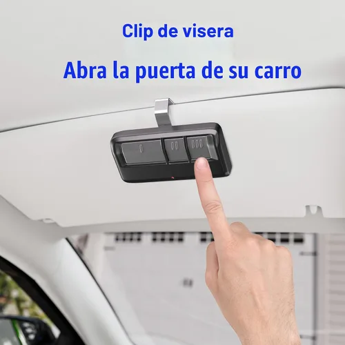 Miniatura 7 de Control remoto universal para puerta de garaje con clip para visera, para abridores LiftMaster/Chamberlain/Craftsman, adecuado para botones