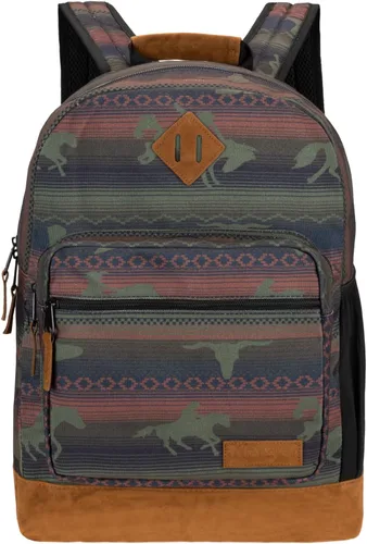 Miniatura 17 de Wrangler Yellowstone Mochila resistente al agua para viajes, mochila casual para portátil o cuaderno, negro cuerda, Mediana, Mochilas Daypack
