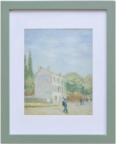Miniatura 16 de Muzilife Portarretratos A4 con cubierta de cristal real, marco de fotos negro de 6 x 8 pulgadas con paspartú u 8.3 x 11.7 pulgadas sin paspartú