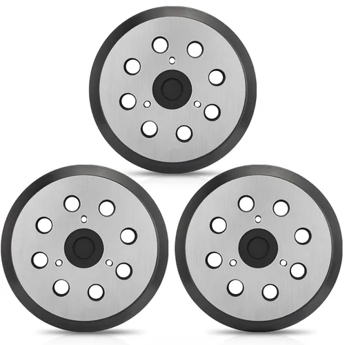 Miniatura 9 de Paquete de 2 almohadillas de lijadora de repuesto de 5 pulgadas y 8 agujeros compatibles con lijadora orbital Makita BO5010 BO5030K BO5031K BO5041K