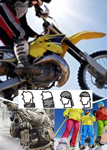 Miniatura 23 de clothin Pasamontañas, máscara de esquí para hombres y mujeres, máscara de cara completa, capucha táctica, esquí, motociclismo, deportes de invierno