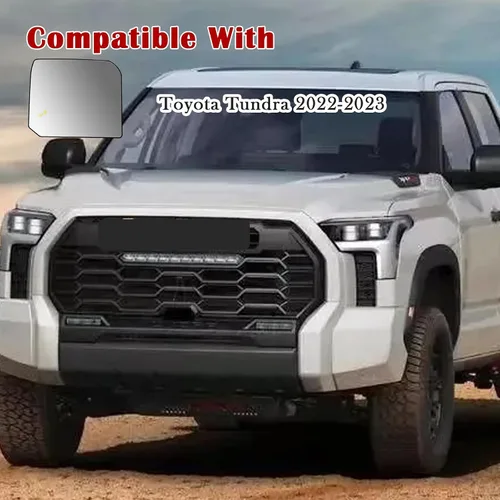 Miniatura 2 de Reemplazo del espejo lateral del conductor con detección de punto ciego para Toyota Tundra 2022-2023, retrovisor lateral superior izquierdo