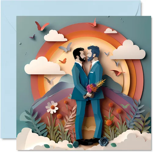 Miniatura 11 de Stuff4 Tarjetas de boda para parejas – Mejor día – Felicitaciones feliz regalos de compromiso, felicitaciones bien hechas, tarjetas de felicitación