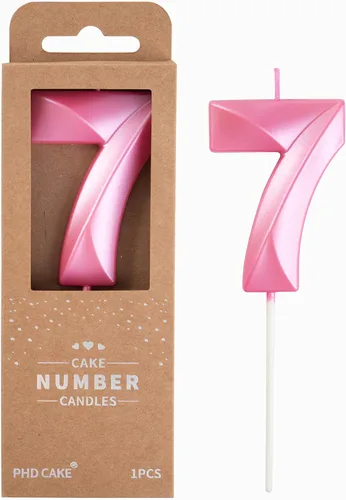 Miniatura 59 de PHD CAKE Velas de cumpleaños de 2 números de 7 cm de oro con diamantes, velas de número dorado, velas de número para pastel, celebración de fiesta