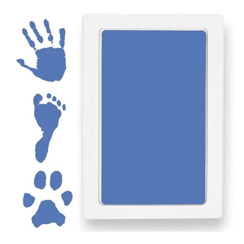 Miniatura 9 de Gran almohadilla de tinta Clean Touch sin tinta para huellas de bebé – Sello de mano y pie sin tinta para bebés – Seguro para bebés, no toca la piel