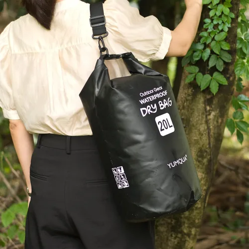 Miniatura 7 de YUMQUA Bolsas secas impermeables 5L/10L/20L/30L/40L para mujeres y hombres, bolsa seca flotante enrollable bolsa de almacenamiento impermeable