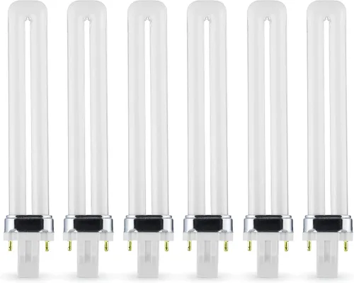 Miniatura 5 de Paquete de 2 PL-13W 827, 2 pines GX23, tubo individual en forma de U de 13 W, bombilla fluorescente compacta, reemplaza a Philips PLS13W27
