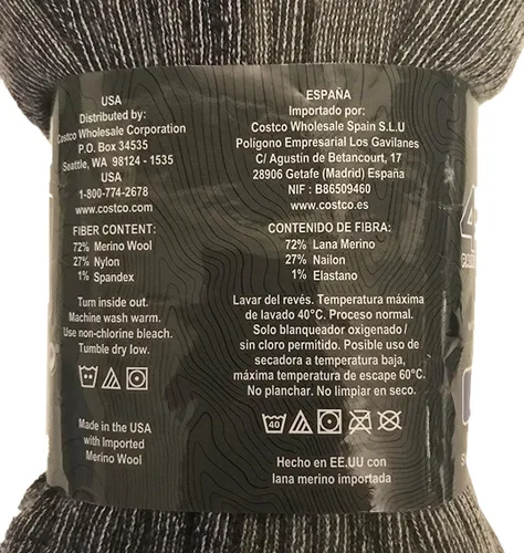 Miniatura 5 de Kirkland Signature Mens Outdoor Trail Socks Merino Wool 4 Pairs