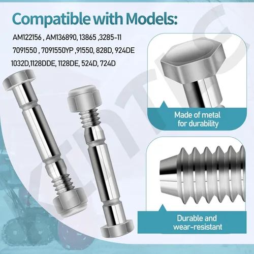 Miniatura 4 de 51001500 - Tornillos y tuercas de cizalla para soplador de nieve de 5/16 pulgadas, compatibles con soplador de nieve Ariens 510015 51001500 AM122156