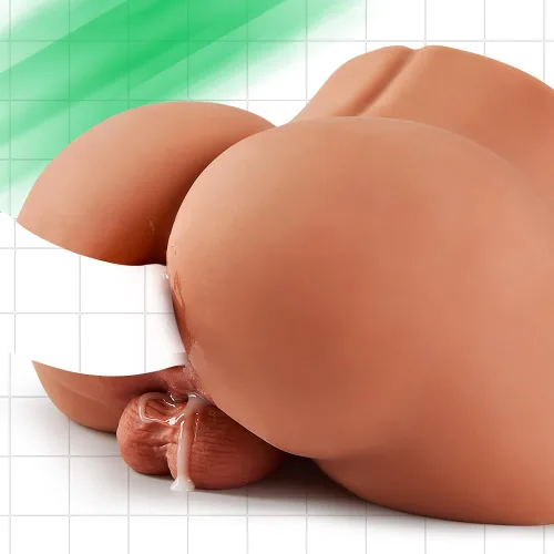 Miniatura 3 de Muñeca sexual masturbador masculino de 5.5 libras con ano apretado, masturbador anal realista con testículos realistas y nalgas prominentes