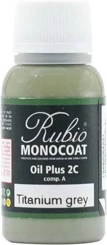 Miniatura 39 de Rubio Monocoat Muestra de Acabado de Aceite para Madera - Puro Aceite Plus Parte A Aceite de Linaza de Secado Rápido y Ecológico para Uso Pure