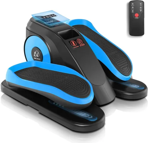 ANCHEER Elíptica Bajo Escritorio, Ejercicio de Piernas Elíptico para Personas Mayores Totalmente Ensamblado, Ejercitador de Pedal Eléctrico con