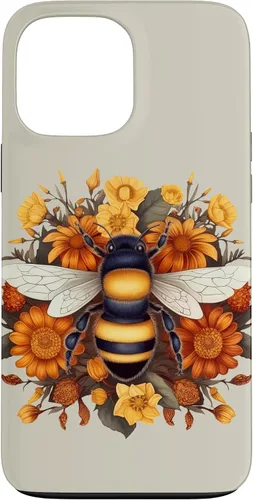 Miniatura 23 de iPhone 16 Boho Flower Bee Honey Beekeeper Daisy Sunflower Bee Case