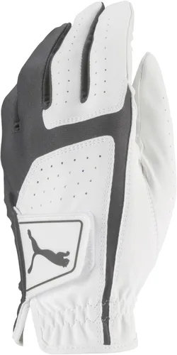 PUMA Guante de golf Flexlite para hombre (blanco brillante, sombra silenciosa, mediano/grande, mano izquierda)