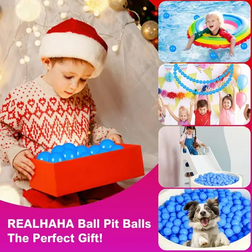 Miniatura 4 de Realhaha Large Plastic Balls for Ball Pit Kid Playball 50/100count 2.76inch Large Ball Pit Balls for Baby Kids Non Toxic Crushproof Bpa-free