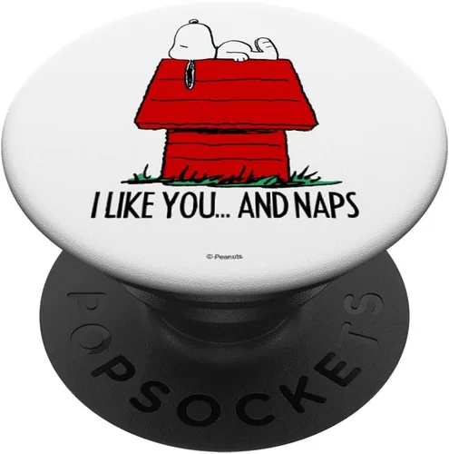 Miniatura 7 de Peanuts Snoopy Valentines I Like Naps PopSockets MagSafe PopGrip para iPhone