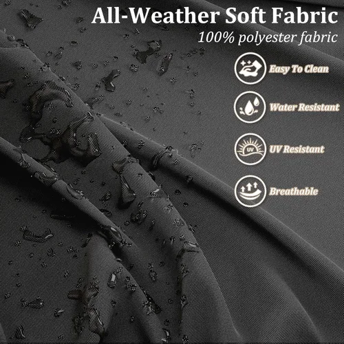 Miniatura 7 de 14 Piezas Fundas de Cojines para Exteriores Resistentes a Todo Clima Fundas de Cojines para Patio, Reemplazo Impermeable con Cremallera para Muebles