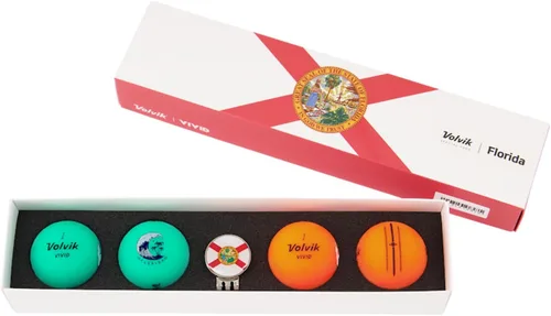 Miniatura 9 de Volvik Vivid City, State, Country Edition Golf Ball Gift Sets