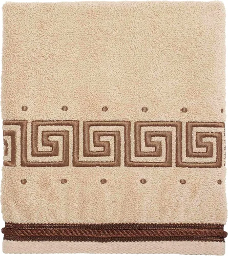 Miniatura 17 de Avanti Linens Medallón - Colección de puños trenzados suaves, toalla de mano, granito