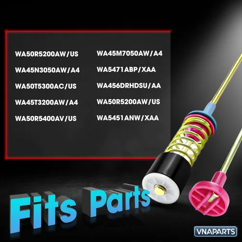 Miniatura 3 de WA50R5200AW/US, WA45N3050AW/A4, WA50T5300AC/US, Varillas de suspensión de arandela para Samsung WA45T3200AW/A4, WA50R5400AV/US, WA5451ANW/XAA