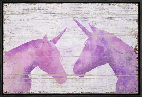 Miniatura 32 de Hermoso lienzo de paisaje, decoración de pared, arte moderno, juegos para el hogar Unicornio (rosa)