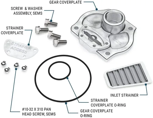 Miniatura 2 de GPI - Kit de reemplazo de placa de cubierta de engranajes para bombas de transferencia de combustible M-180S (GPI Genuine Accessory 110500-8)