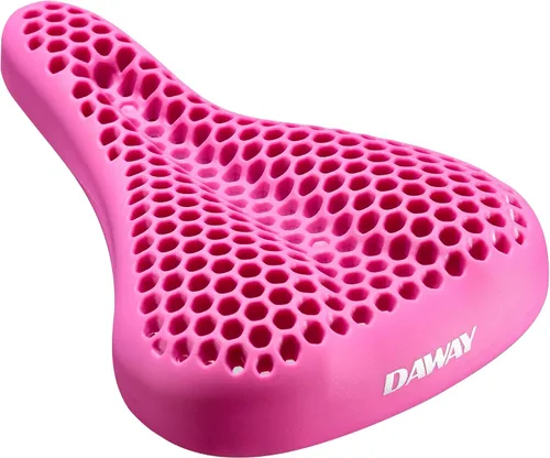Miniatura 14 de DAWAY - Funda cómoda para asiento de bicicleta - Cojín acolchado de gel de silicona y espuma viscoelástica para asiento de bicicleta para hombres