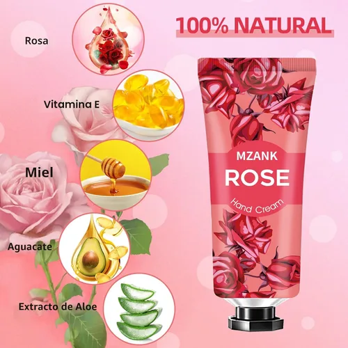 Miniatura 4 de Paquete de 10 cremas para manos con fragancia de plantas naturales, crema hidratante para el cuidado de las manos, set de regalo para viaje