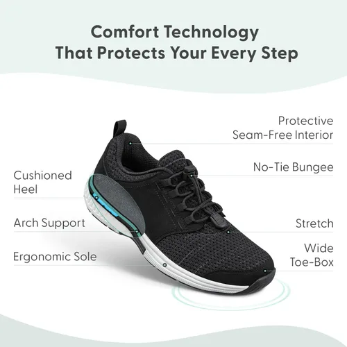 Miniatura 13 de Orthofeet Zapatillas ortopédicas de punto Francis sin ataduras para mujer