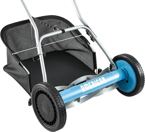 Miniatura 28 de American Lawn Mower Company 1204-14 Cortacésped de carrete de empuje de 4 hojas de 14 pulgadas, color rojo