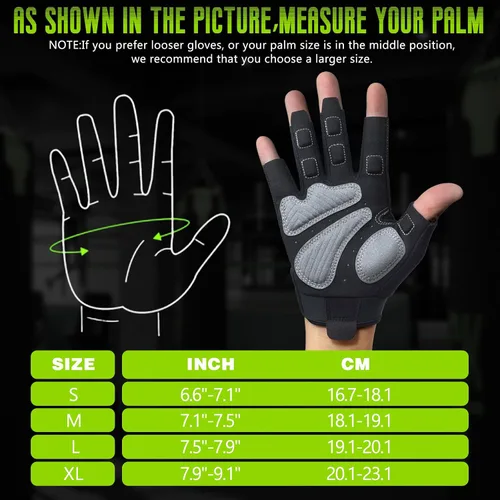 Miniatura 6 de Seektop Guantes de entrenamiento para hombres y mujeres, guantes de levantamiento de pesas con protección completa, excelente agarre, gimnasio