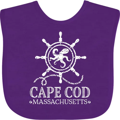 Miniatura 13 de inktastic Cape Cod Massachusetts - Babero náutico para bebé