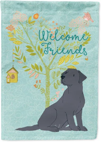 Miniatura 12 de Caroline's Treasures BB7594GF Bandera de jardín de Husky siberiano con texto en inglés "Welcome Friends" - Bandera decorativa para patio exterior