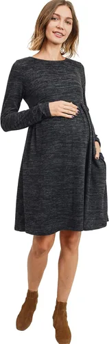Miniatura 6 de HELLO MIZ Vestido de punto de maternidad con bolsillo para mujer