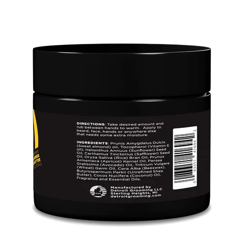 Miniatura 2 de Detroit Grooming Co. Mantequilla para barba para hombres Suaviza, espesa e hidrata con aceite de cártamo y manteca de karité Aroma 313, 2 onzas