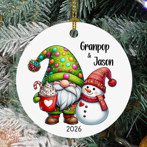 Miniatura 7 de Adorno de cristal de Navidad personalizado con nombre, muñeco de nieve personalizado para árbol de Navidad 2025, nuevo adorno de Navidad para bebé
