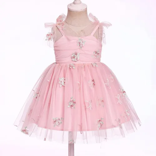 Miniatura 68 de IMEKIS Vestido de princesa de cumpleaños para niña pequeña, confeti brillante, bohemio, arco iris, pastel, sesión de fotos, traje para 1-6T