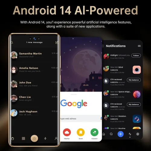 Miniatura 6 de Teléfono celular desbloqueado M70 RS Smartphone 12GB+512GB Teléfono Android 48MP+108MP Cámara 7 pulgadas Pantalla HD Teléfono móvil 5G Dual SIM Rojo