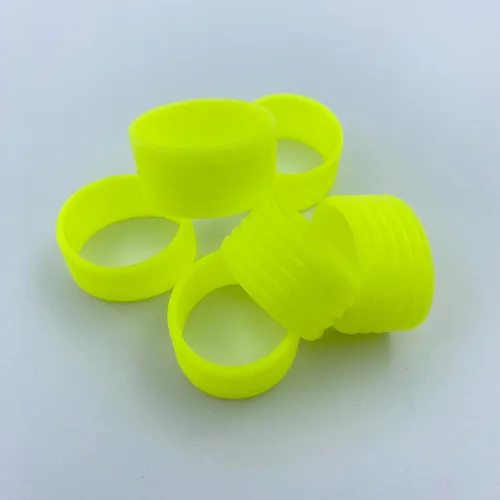 Miniatura 4 de 15 colores disponibles Buena elasticidad 8-45 piezas de raqueta de tenis/paletas de pickleball/squash anillo de silicona raqueta agarre bandas