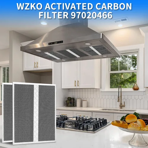 Miniatura 2 de 2024 Upgrade S97020466 HPF30 Filtro de carbón de repuesto compatible con filtros de grasa Broan-NuTone sin conductos para campana extractora tipo XC