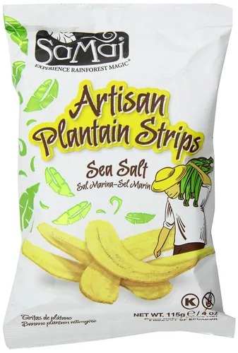 Miniatura 25 de SAMAI Chips de plátano de chile de 2.65 onzas, paquete de 15 unidades, totalmente naturales, sin OMG, sin gluten y Kosher