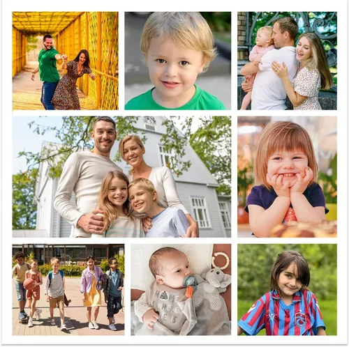 Miniatura 19 de CCWACPP Impresiones de collage en lienzo con tus fotos para familia, boda, bebé, mascota, perro, imagen en lienzo personalizada, foto personalizada