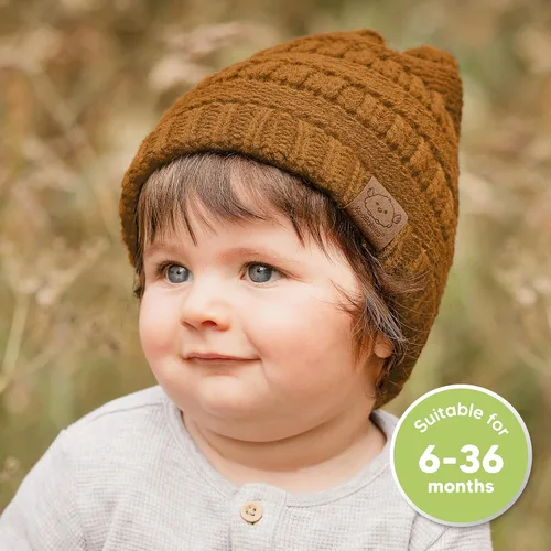 Miniatura 119 de KeaBabies 3-Pack Baby Beanies for Boys, Girls - Stretchy Knit Baby Hats, Cute Newborn