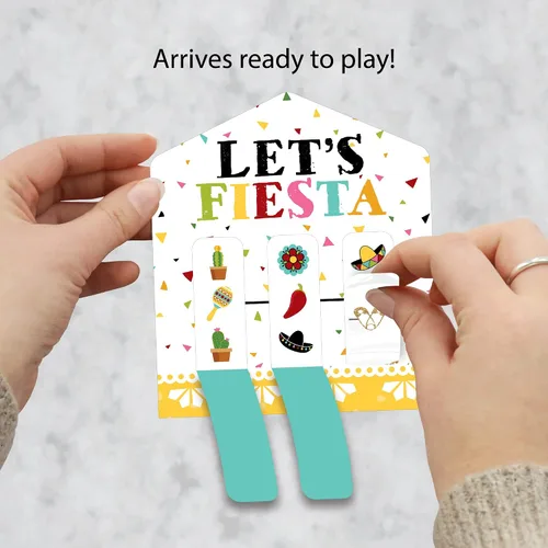 Miniatura 2 de Big Dot of Happiness Let's Fiesta - Juego de 12 tarjetas de pepinillo para fiesta mexicana, pestañas 3 en una fila