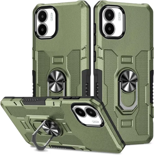 Miniatura 21 de Funda para Xiaomi Redmi Note 12 Pro 5G/Xiaomi Poco X5 Pro 5G Metal CD Patrón Anillo Titular Funda Teléfono Móvil Funda Protectora Anti-Caída Negro