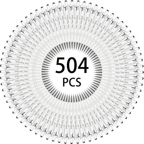 Miniatura 42 de Hasta 500 bolígrafos personalizados a granel, bolígrafo grabado personalizado con punta de lápiz capacitivo, carcasa multicolor retráctil, bolígrafo