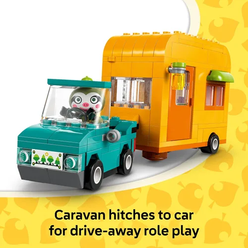 Miniatura 4 de LEGO Animal Crossing La caravana de Leif y la tienda de jardín - Juguete de construcción - Regalo para cumpleaños - Figura de juguete y juego