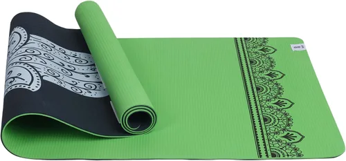 Miniatura 11 de SINT Esterilla de yoga – Esterilla de yoga reversible premium de 0.236 in extra gruesa y grande antideslizante para todo tipo de yoga, pilates