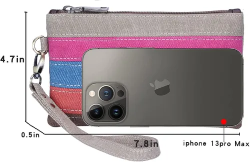 Miniatura 3 de Lecxci estuche de lona para Smartphone, cartera para iPhone 66S Plus77Plus, para mujer.